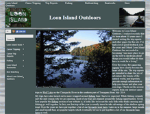 Tablet Screenshot of loonislandoutdoors.com